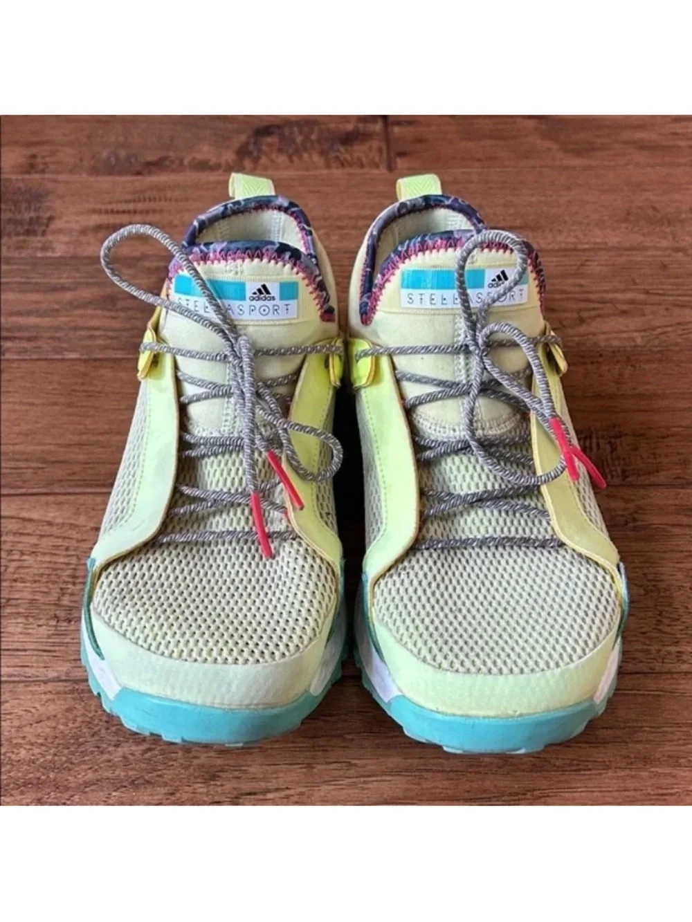 Adidas Stella McCartney Aleki X Cross Training Shoes Sneakers Yellow Green 7
